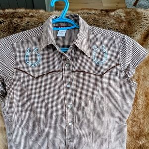 Retro inspired western top